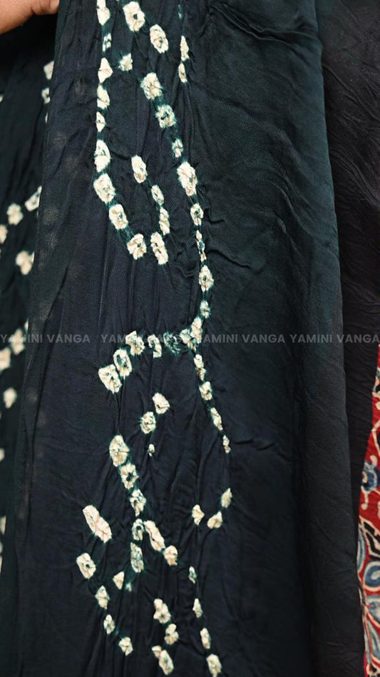 Elegant Black Bordered Saree