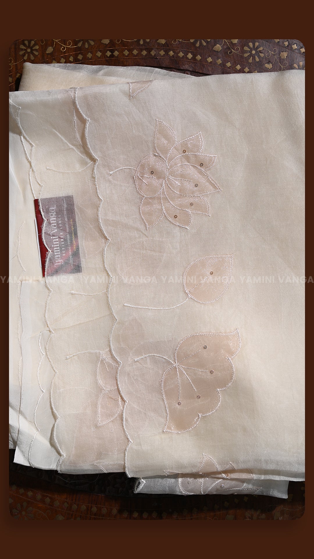 Ethereal Ivory Organza Drape