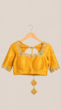 Elegant Yellow Embroidered Blouse