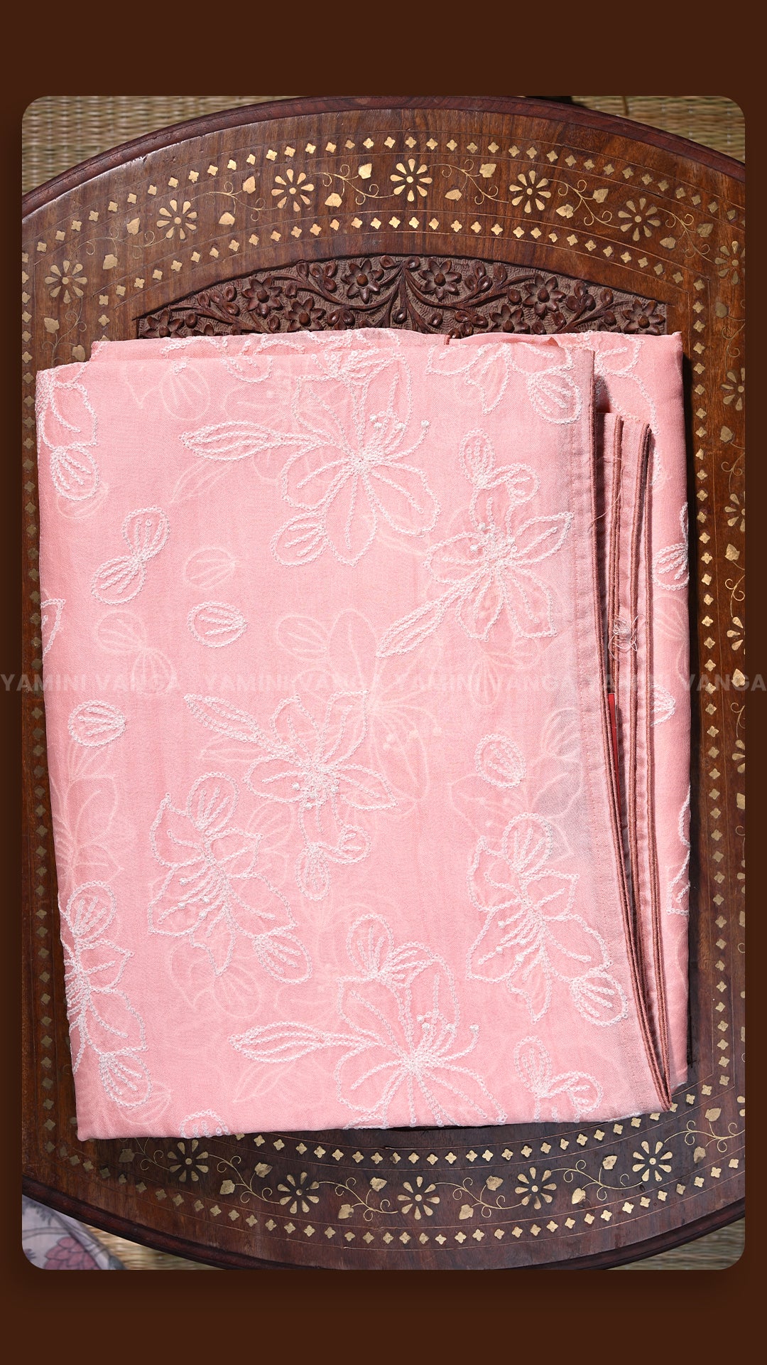 Floral Heritage Pink Silk Weave