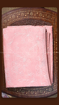 Floral Heritage Pink Silk Weave