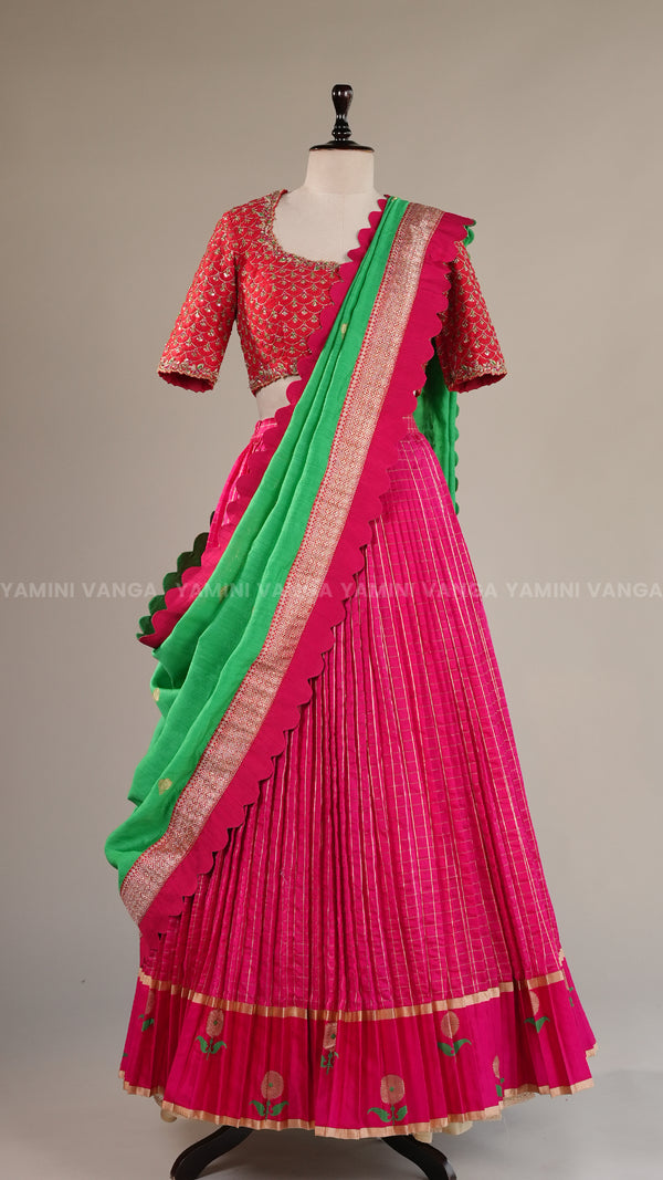 Royal Artisanal Lehanga in Pink