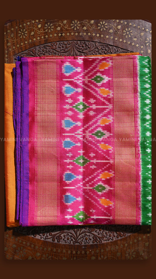 Classic Fuchsia Pink Festive Silk Saree