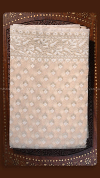 Ethereal Cream Embroidered Saree