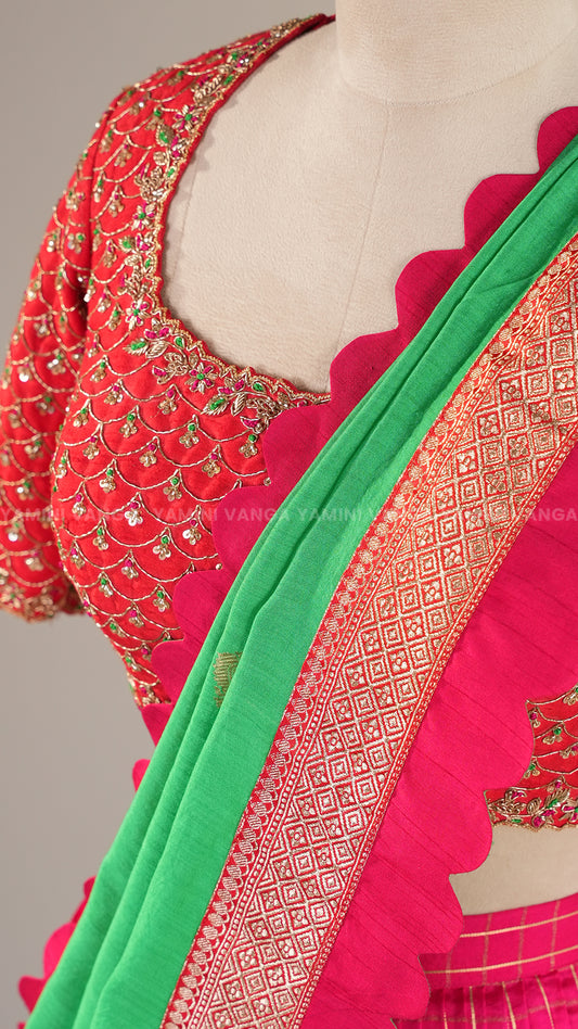 Royal Artisanal Lehanga in Pink