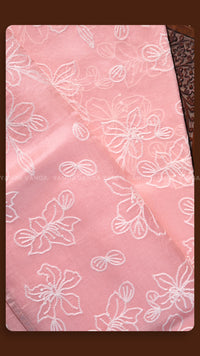 Floral Heritage Pink Silk Weave
