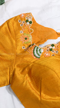 Elegant Yellow Embroidered Blouse