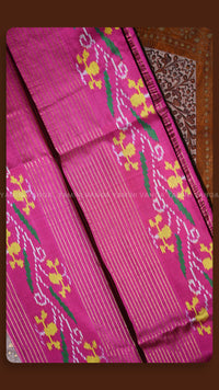 Classic Pink & Gold Zari Woven Saree