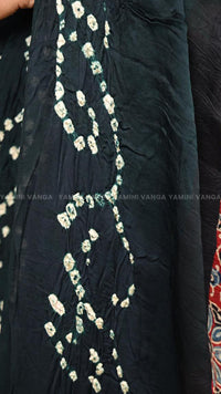 Elegant Black Bordered Saree