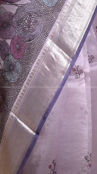 Ethereal Lavender Organza Saree