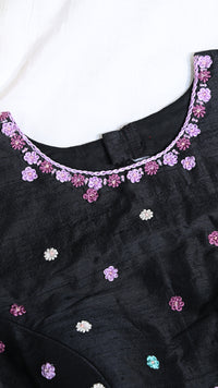 Premium Black Embroidered Designer Blouse