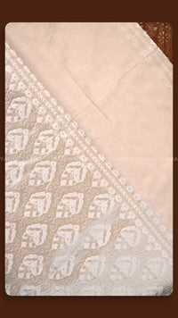 Ethereal Cream Embroidered Saree