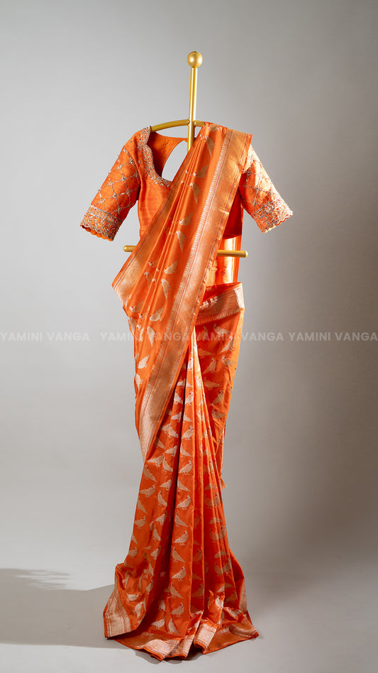 Orange Saree