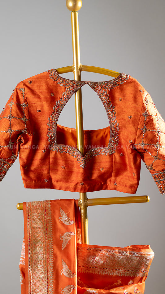 Orange Saree