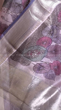 Ethereal Lavender Organza Saree