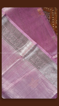 Classic Purple Floral Embroidered Traditional Saree