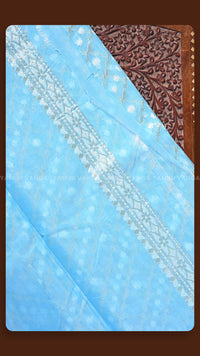 Classic Sky Blue Festive Saree