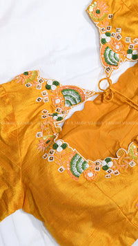 Elegant Yellow Embroidered Blouse