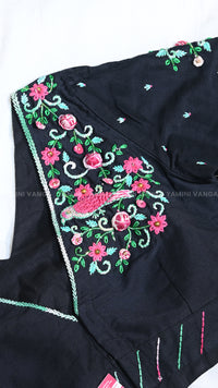 Signature Floral Threadwork Blouse