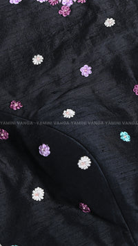 Premium Black Embroidered Designer Blouse
