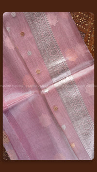 Elegant Mauve Silk Saree with Traditional Floral Motifs