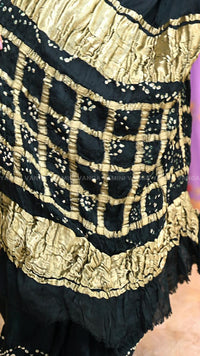 Elegant Black Bordered Saree