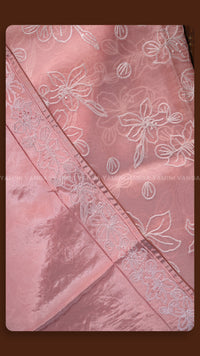 Floral Heritage Pink Silk Weave