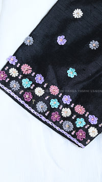 Premium Black Embroidered Designer Blouse