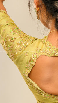 Elegant Olive Green Lehenga Set