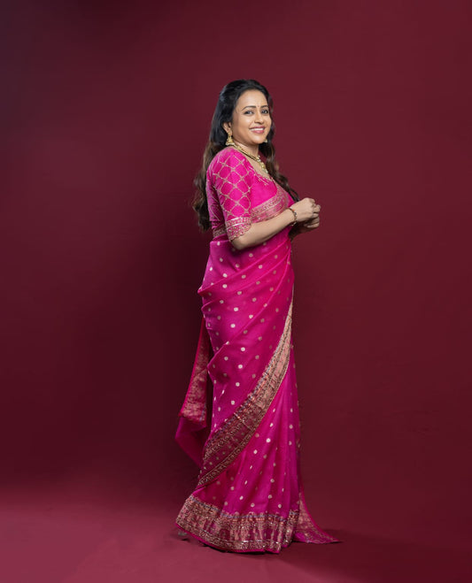 The Regal Rani Pink Drape