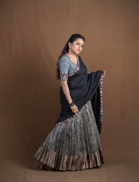 Premium Midnight Statement Saree