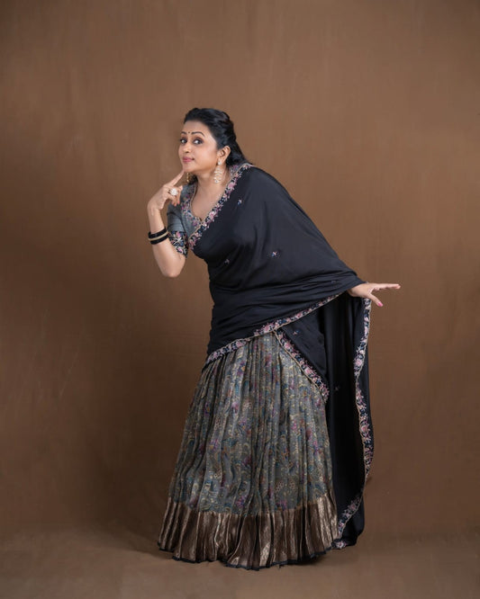 Premium Midnight Statement Saree